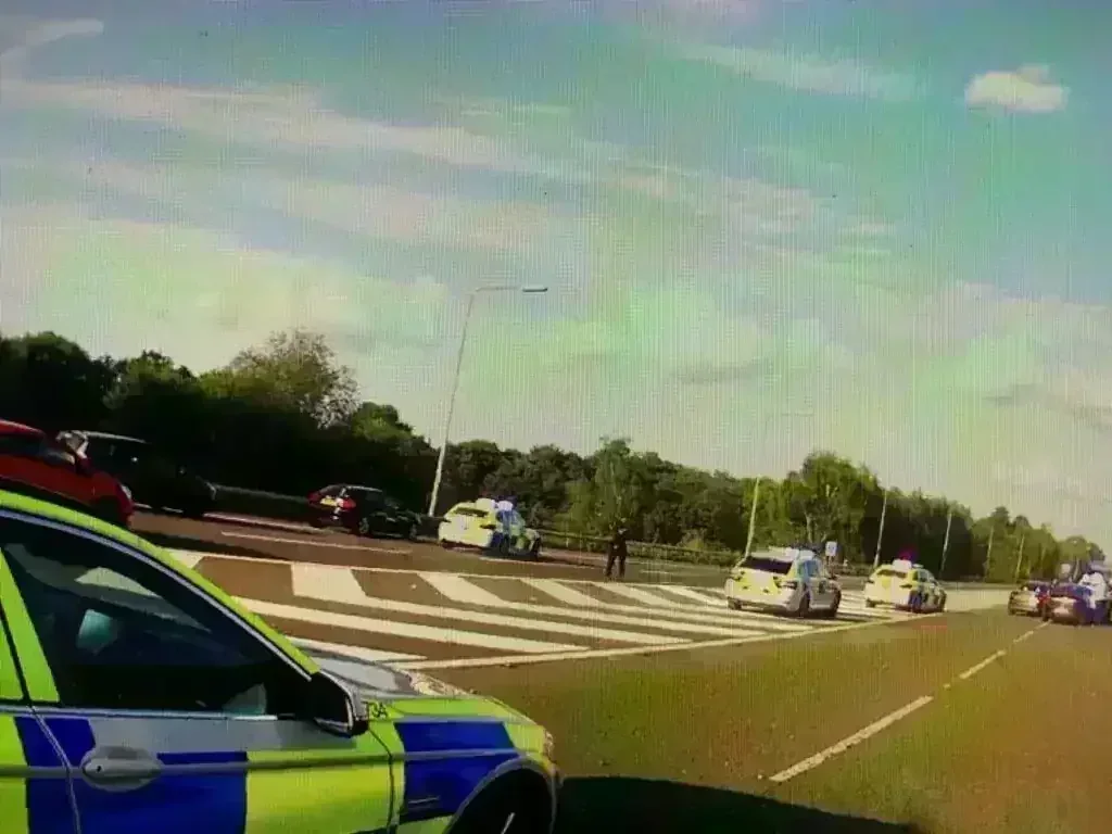 Two Arrested Following Vehicle Pursuit On Busy M3 Motorway