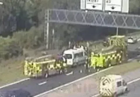 M2 Motorway  Junction One  Coastbound Closed Following Serious Collision