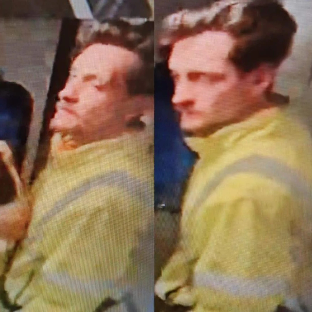 Police are releasing CCTV images of a suspect in an incident in which a man spat in the face of a train driver and a member of rail staff…