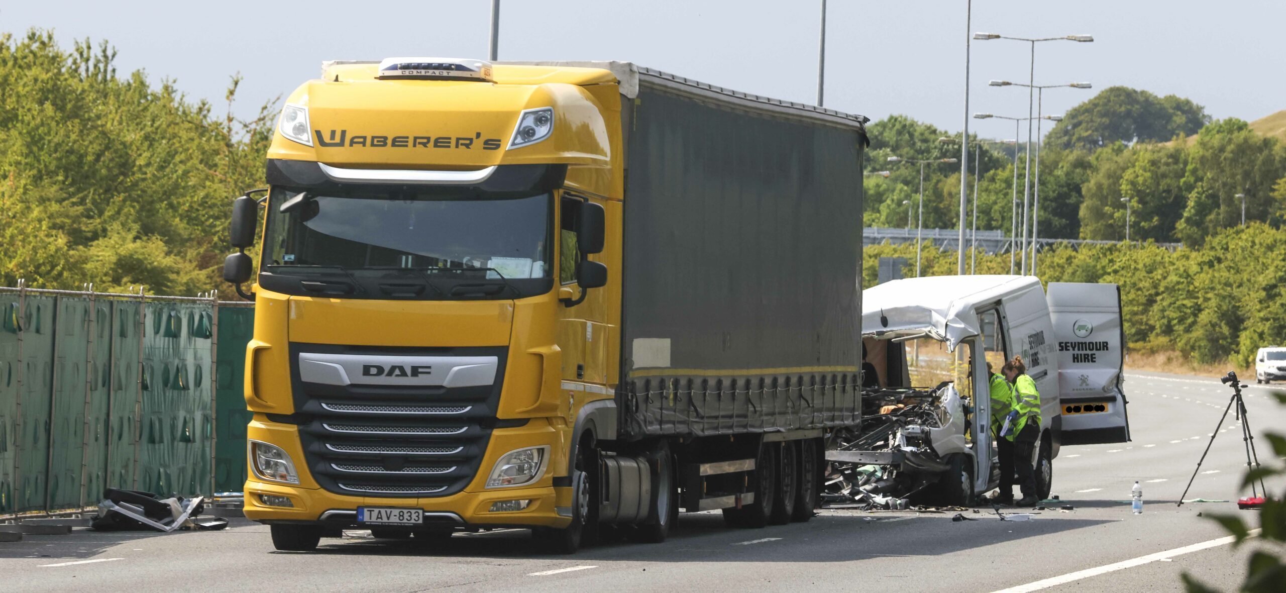 One Person Airlifted To A Hospital In London With Life Changing Injuries After Hgv And Van Collision On The M20 Near Eurotunnel