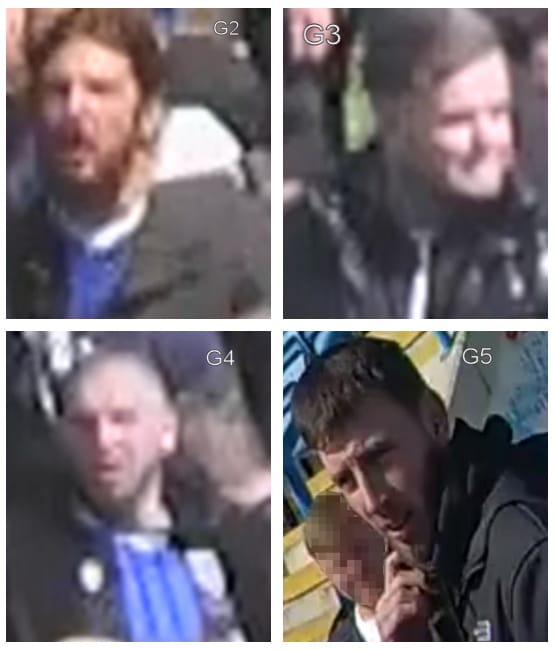 Kent Police Officers Are Continuing To Investigate Crimes Committed During A Pitch Invasion At Priestfield Stadium And Have Released New Images Of Seven People They Believe Can Help Them