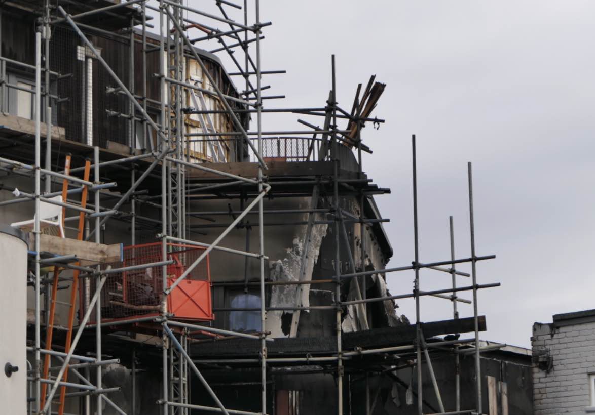 A Fire At A Disused Building On Sydenham Road In Croydon Was Attended By Eight Fire Engines And Approximately 60 Firefighters