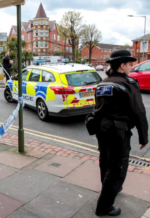 Police Attend A Suspected Stabbing In Eastbourne