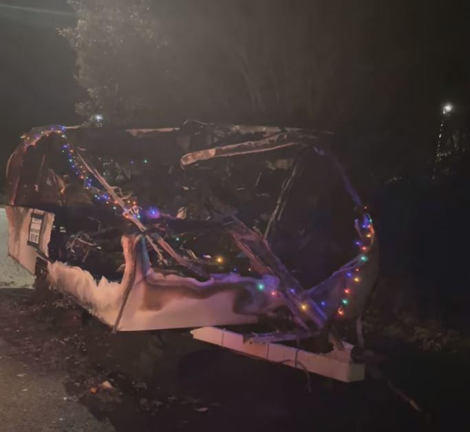 Festive Makeover For Burnt-out Caravan In Newhaven