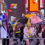 Thousands Flocked To Times Square To Watch The Ball Drop For The First Unrestricted New Year's Eve Party Since 2020, Despite The Gloomy And Misty Weather