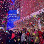 Thousands Flocked To Times Square To Watch The Ball Drop For The First Unrestricted New Year's Eve Party Since 2020, Despite The Gloomy And Misty Weather