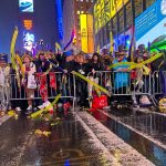 Thousands Flocked To Times Square To Watch The Ball Drop For The First Unrestricted New Year's Eve Party Since 2020, Despite The Gloomy And Misty Weather