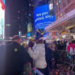 Thousands Flocked To Times Square To Watch The Ball Drop For The First Unrestricted New Year's Eve Party Since 2020, Despite The Gloomy And Misty Weather