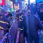 Thousands Flocked To Times Square To Watch The Ball Drop For The First Unrestricted New Year's Eve Party Since 2020, Despite The Gloomy And Misty Weather