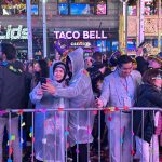 Thousands Flocked To Times Square To Watch The Ball Drop For The First Unrestricted New Year's Eve Party Since 2020, Despite The Gloomy And Misty Weather