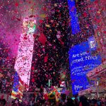 Thousands Flocked To Times Square To Watch The Ball Drop For The First Unrestricted New Year's Eve Party Since 2020, Despite The Gloomy And Misty Weather