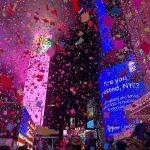 Thousands Flocked To Times Square To Watch The Ball Drop For The First Unrestricted New Year's Eve Party Since 2020, Despite The Gloomy And Misty Weather
