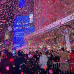 Thousands Flocked To Times Square To Watch The Ball Drop For The First Unrestricted New Year's Eve Party Since 2020, Despite The Gloomy And Misty Weather