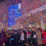 Thousands Flocked To Times Square To Watch The Ball Drop For The First Unrestricted New Year's Eve Party Since 2020, Despite The Gloomy And Misty Weather