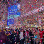 Thousands Flocked To Times Square To Watch The Ball Drop For The First Unrestricted New Year's Eve Party Since 2020, Despite The Gloomy And Misty Weather
