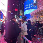 Thousands Flocked To Times Square To Watch The Ball Drop For The First Unrestricted New Year's Eve Party Since 2020, Despite The Gloomy And Misty Weather