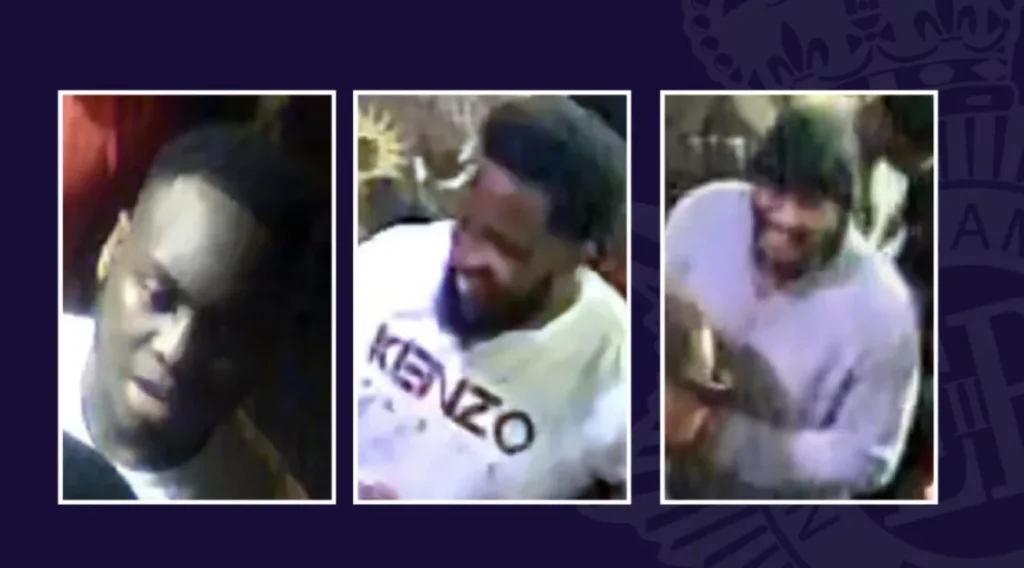 Three Men Sought After Serious Injury in Bar Bottle Attack