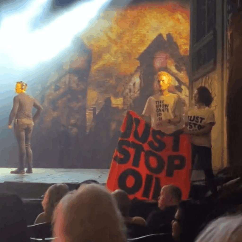 Environmental Activists Disrupt Les Miserables Performance In West End Protest