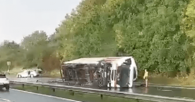Lorry Overturns In Serious M4 Crash, Road Closed In Both Directions With Life-changing Injuries Reported