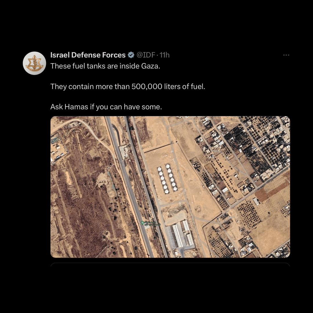 Gaza Fuel Crisis Deepens As Un Relief Workers Face Imminent Fuel Shortage