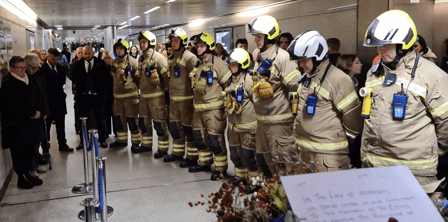 Commemorating 36 Years Since The King's Cross Fire: Firefighters And Community Remember