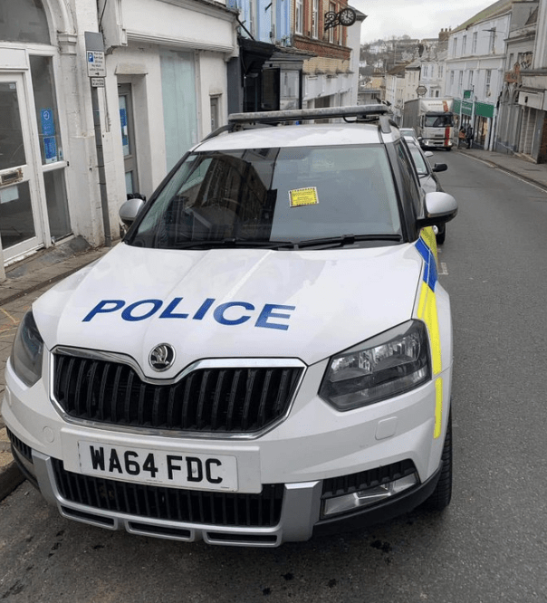 Controversy Arises As Civil Enforcement Officer Issues Pcn To Police Vehicle In Torridge