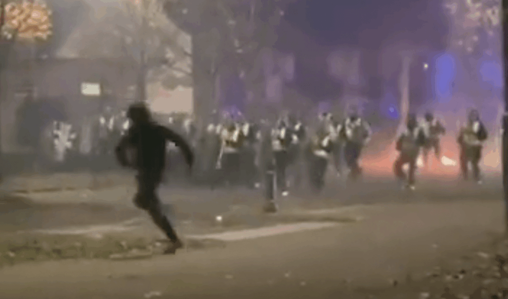 Officers From Police Scotland Come Under Attack With Fireworks And Petrol Bomb