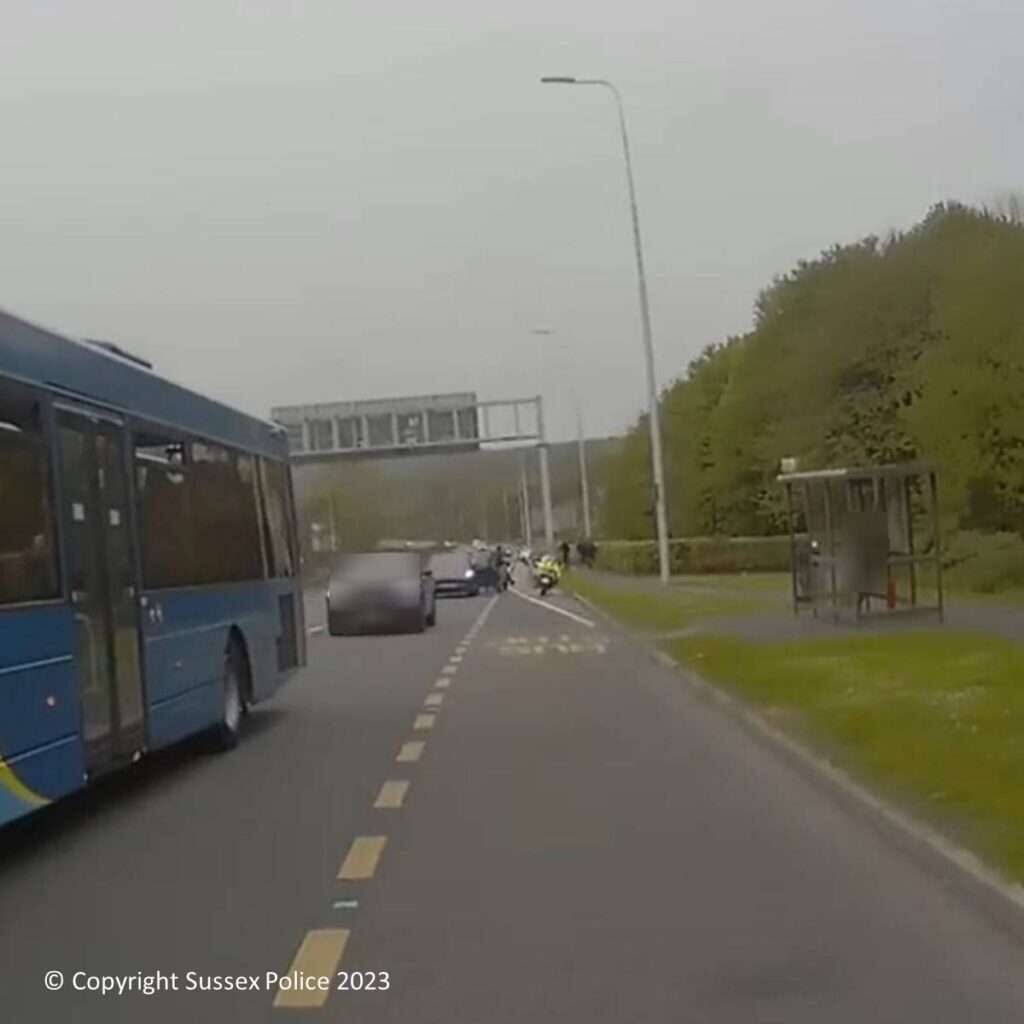 Driver Faces Legal Consequences for Letting Passengers Alight on A27 in Sussex