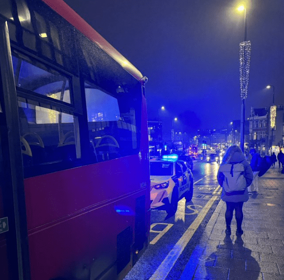 Armed Incident at Wood Green Bus Stop: Metropolitan Police Respond to Gun Threat