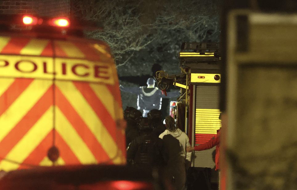 The moment an armed man surrenders to Armed Police in Snodland after Five-hour standoff