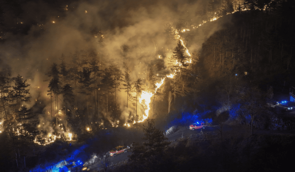 Devastating Wildfires Sweep Through Val di Susa, Northern Italy