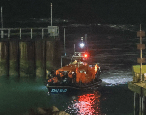 Cold Night Rescue: UK Lifeboats Aid Migrants in Standoff with French Warships