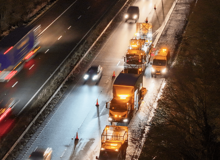 Kent Fire and Rescue Service Extinguishes Van Fire on M26 Near Dunton Green, Sevenoaks