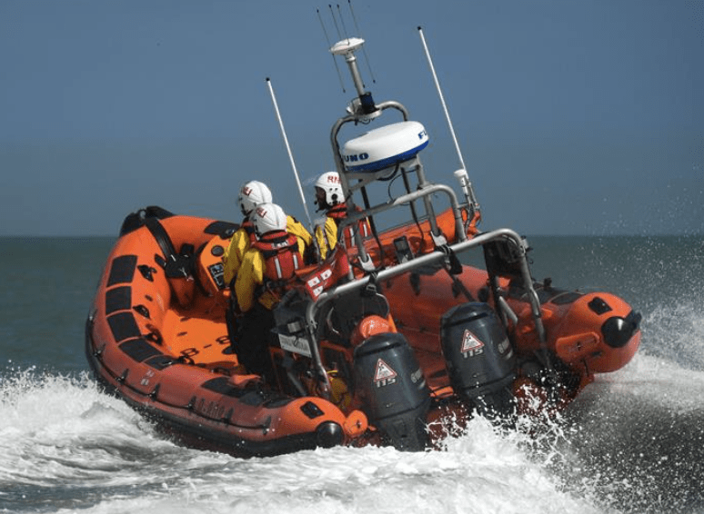 Major Search and Rescue Operation Near Kingsdown Following Reports of Person Drifting in Water