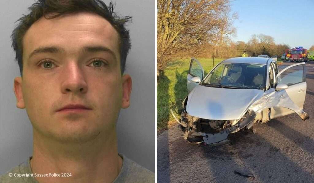 Reckless Passenger Causes Severe Crash near Chichester, Sentenced