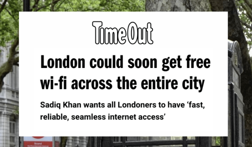 Mayor of London Proposes Free Open-Access Wi-Fi Network