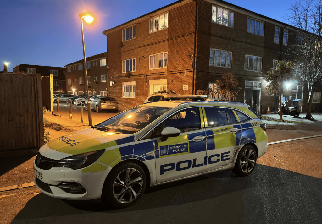 First Pictures from Shooting Incident in Mitcham Leaves Man Injured, Police Investigation Underway