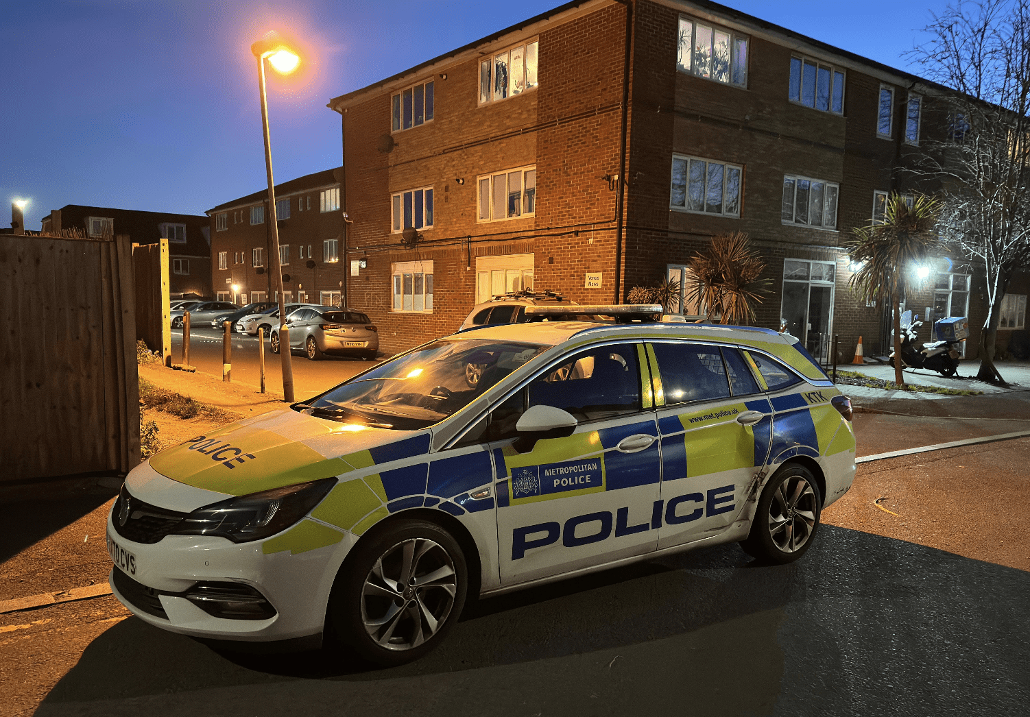 First Pictures from Shooting Incident in Mitcham Leaves Man Injured,  Police Investigation Underway