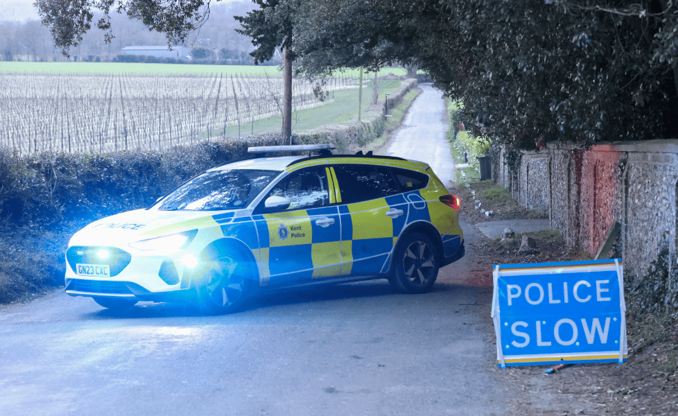 Severe Collision on Thurnham Lane Near Bearsted: Two People and Dog Killed