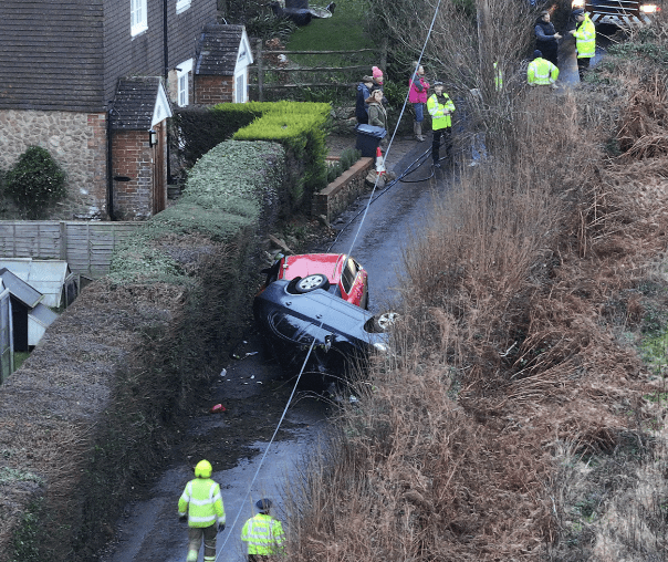 Emergency Services called after Skoda VRS Flip Causes Road Closure in Kent