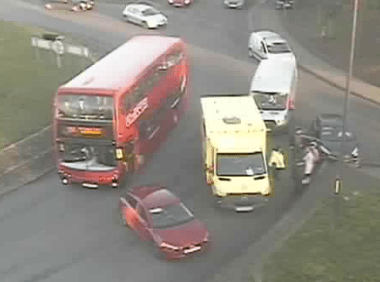 Traffic Collision Partially Obstructs A229 Fairmeadow in Maidstone