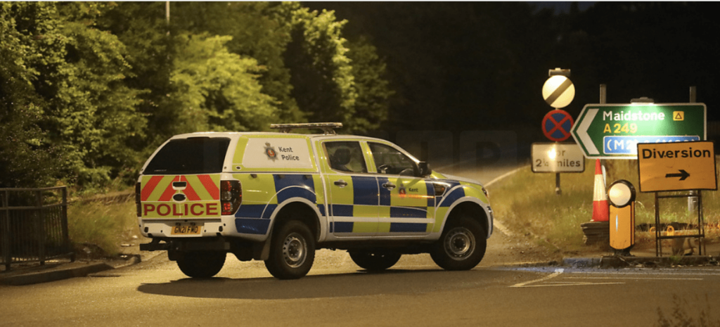 A 16-year-old girl has been killed and two boys injured, one seriously, when a car crashed on the A249 near Maidstone in Kent