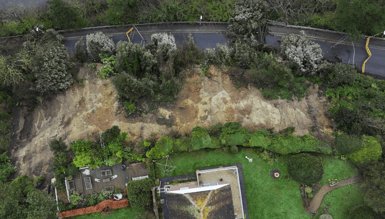 House Left Inches from Disaster After Second Landslide