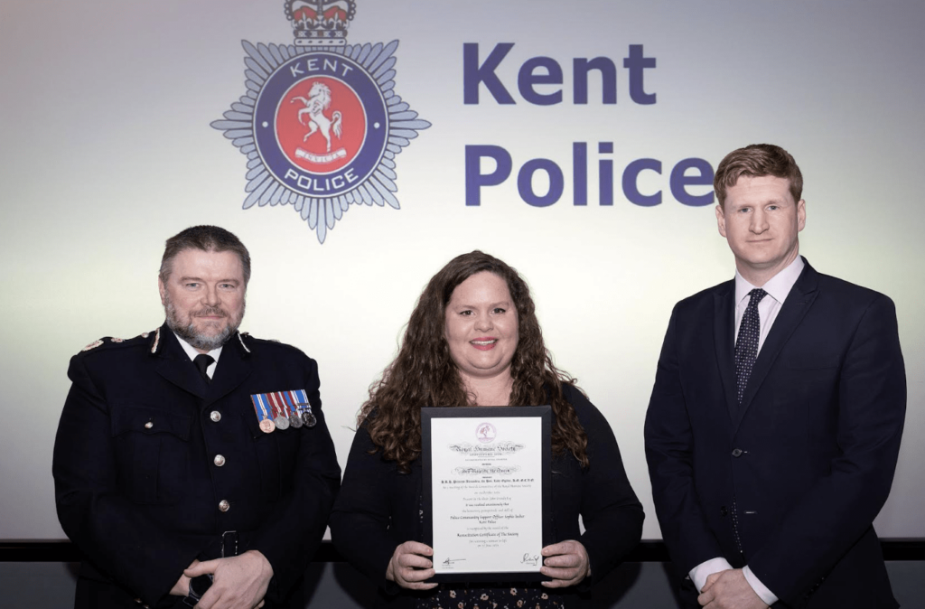 Police Community Support Officer Honored for Saving Choking Woman’s Life