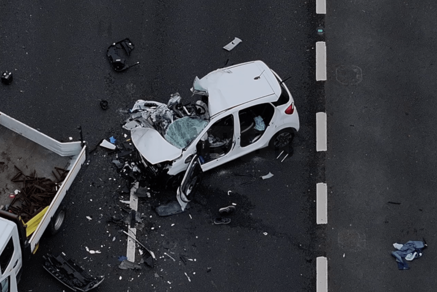 Driver airlifted after M2 London-Bound Collision