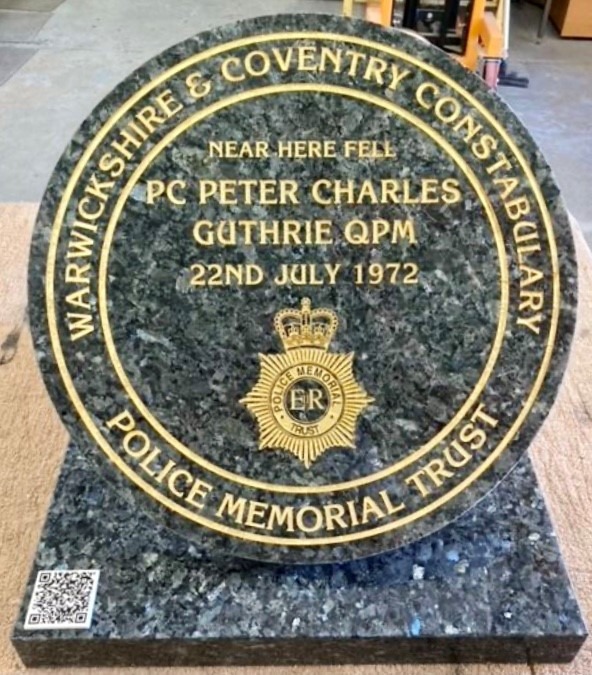 Appeal for Information: Memorial Plaque Honouring Slain Officer Vandalised