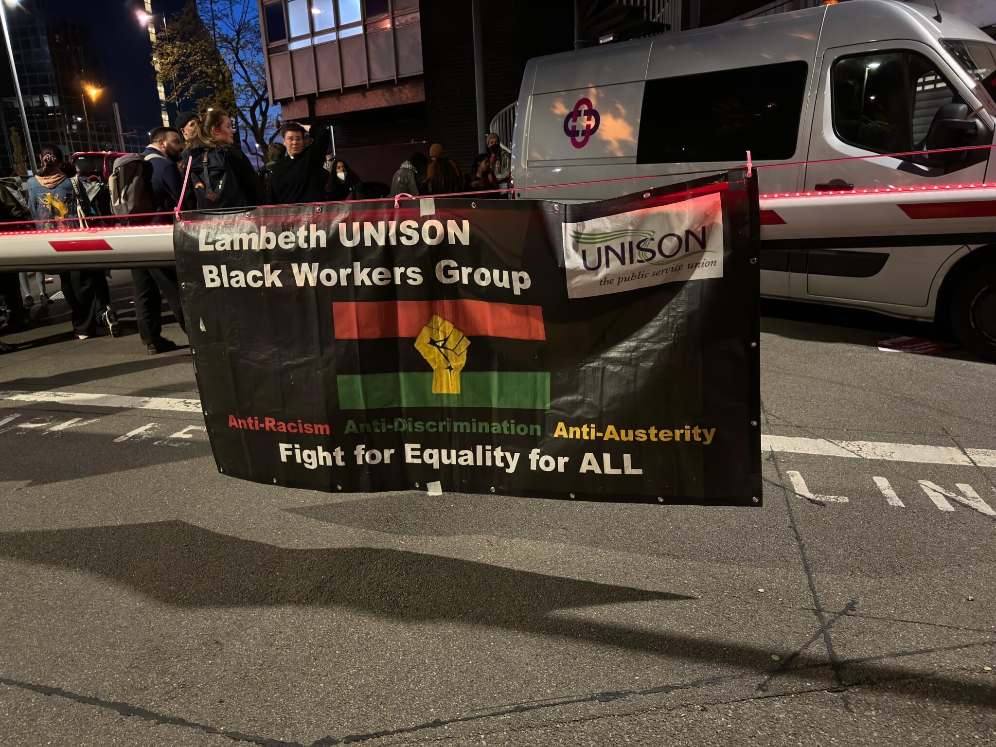 Protesters Rally Outside Croydon Immigration Reporting Centre in South London