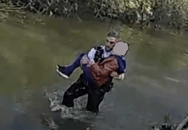 Officers Rescue Child from West London River