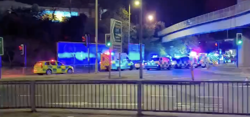 Major Incident: Car Overturned, Persons Possibly Trapped