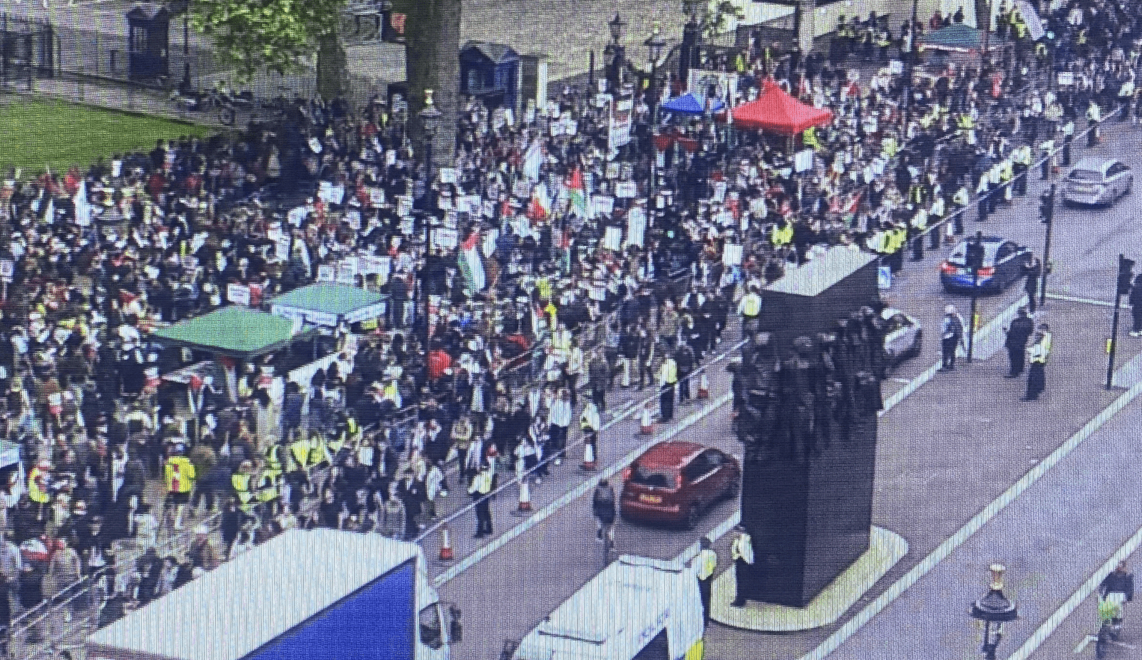 Three Officers Injured and 40 People Arrested After Protest in Westminster